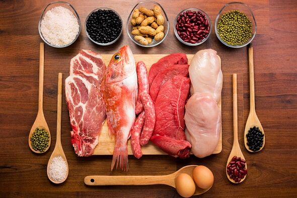 les produits à base de viande et de poisson sont indiqués pour la prostatite
